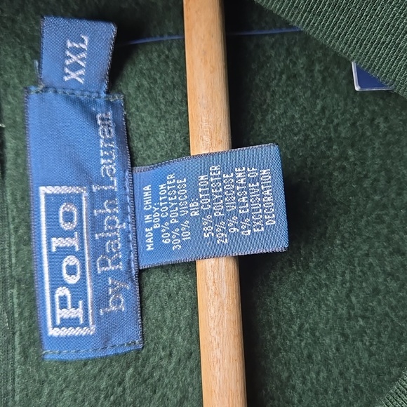 Polo By Ralph Lauren Men's Full Zip Track Performance Jacket Cotton Sweater - Picture 12 of 16